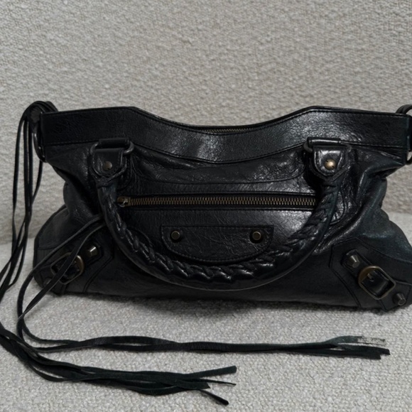 Balenciaga Handbags - Authentic Balenciaga Women's First City Bag Mini In Black